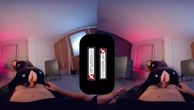 Cosplay VR-porno – Black Widow springt op een harde pik